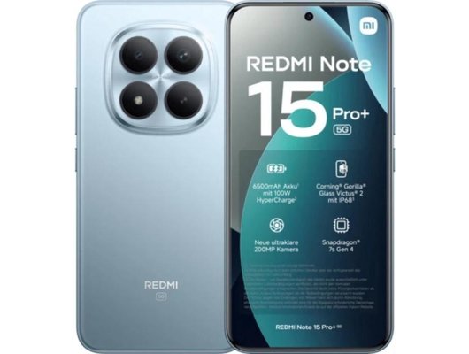 Смартфон Xiaomi Redmi Note 15 Pro+ 5G 12/512Gb Blue